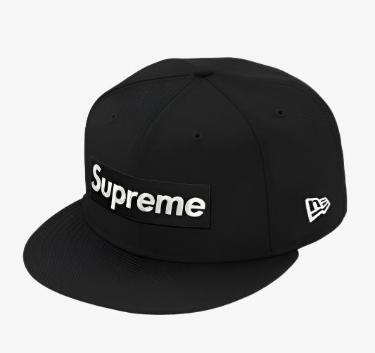 Supreme x New Era Fitted Hat '$1M Metallic Boc Logo' Black (SS20) - SOLE SERIOUSS (1)