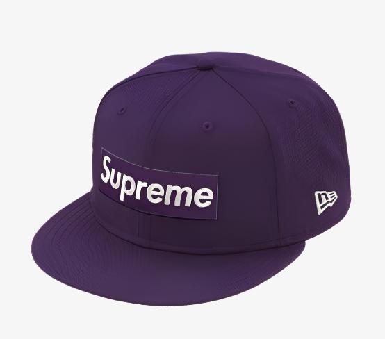 Supreme x New Era Fitted Hat '$1M Metallic Boc Logo' Purple (SS20) - SOLE SERIOUSS (1)