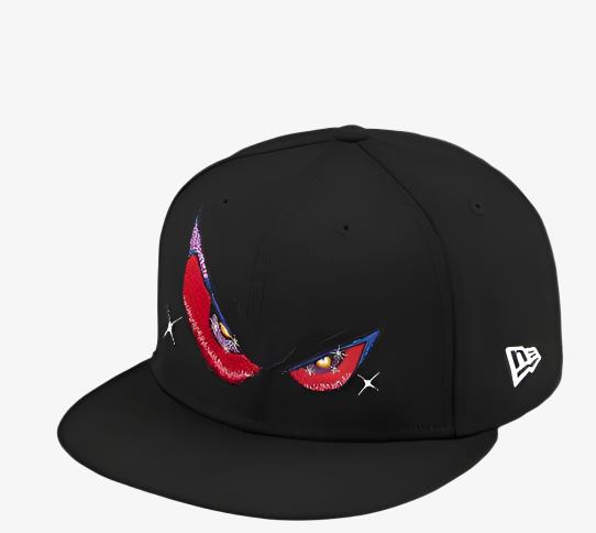 Supreme x New Era Fitted Hat 'Eyes' Black (FW21) - SOLE SERIOUSS (1)