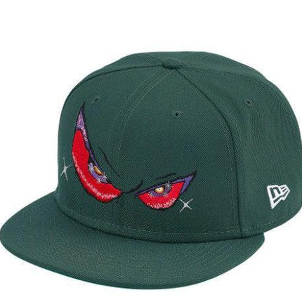 Supreme x New Era Fitted Hat 'Eyes' Dark Green FW21 - SOLE SERIOUSS (1)