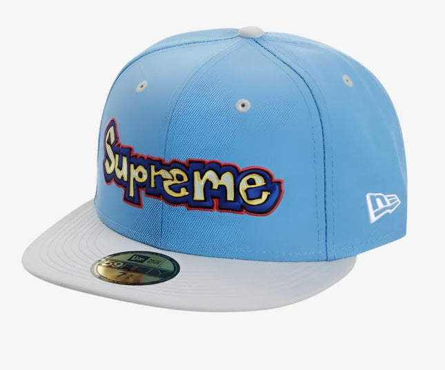 Supreme x New Era Fitted Hat 'Gonz Logo' Light Blue (SS21) - SOLE SERIOUSS (1)