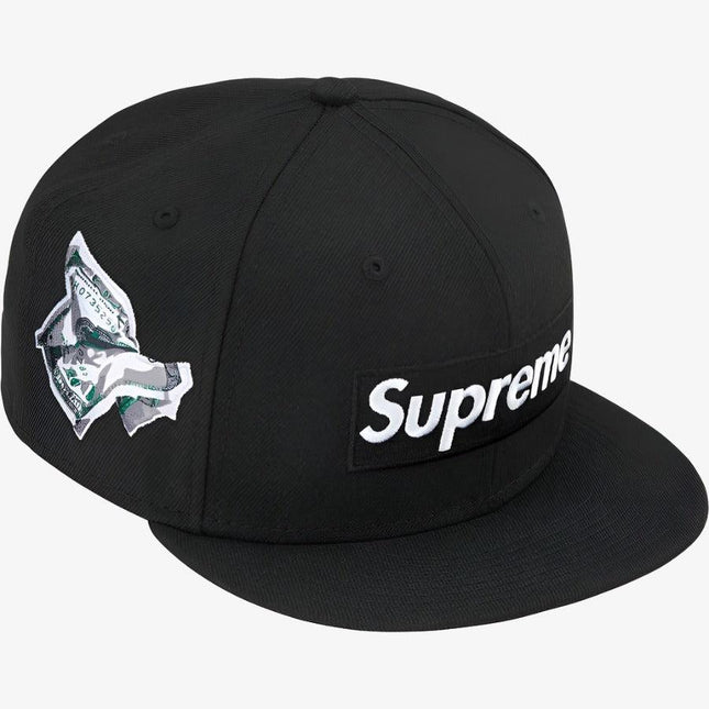 Supreme x New Era Fitted Hat 'Money Box Logo' Black (FW22) - SOLE SERIOUSS (1)