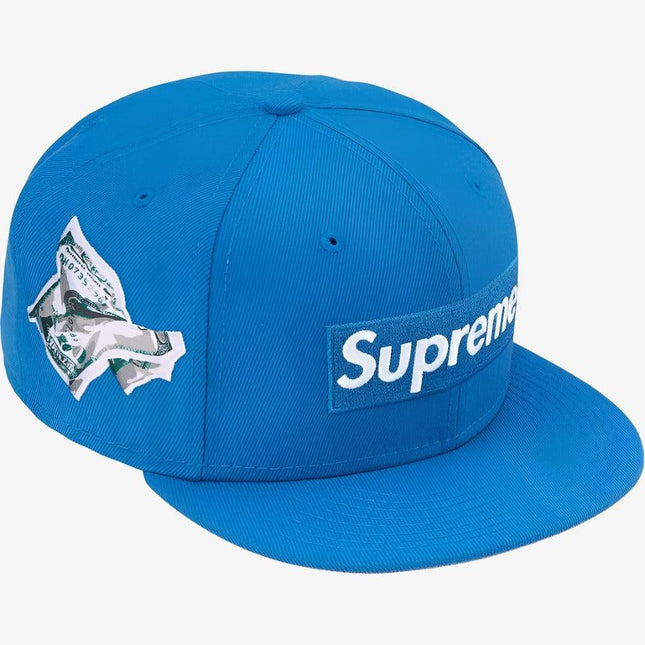 Supreme x New Era Fitted Hat 'Money Box Logo' Light Blue (FW22) - SOLE SERIOUSS (1)