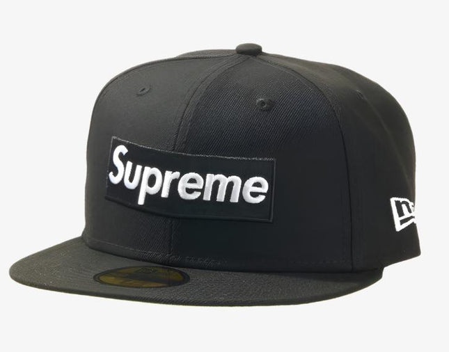 Supreme x New Era Fitted Hat 'No Comp Box Logo' Black (FW21) - SOLE SERIOUSS (1)