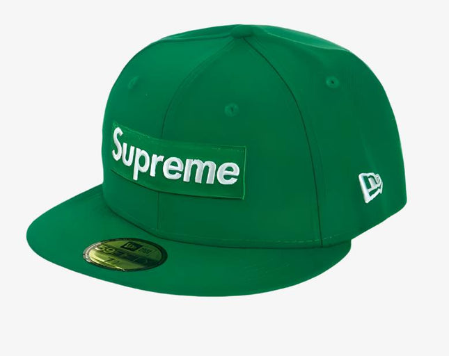 Supreme x New Era Fitted Hat 'No Comp Box Logo' Green (FW21) - SOLE SERIOUSS (1)