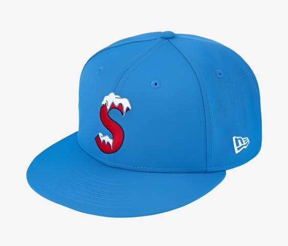 Supreme x New Era Fitted Hat 'S Logo' Bright Blue (FW20) - SOLE SERIOUSS (1)