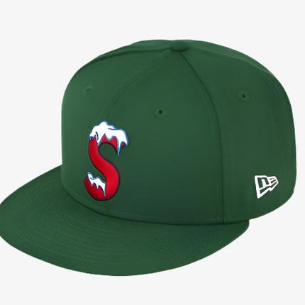 Supreme x New Era Fitted Hat 'S Logo' Bright Olive (FW20) - SOLE SERIOUSS (1)