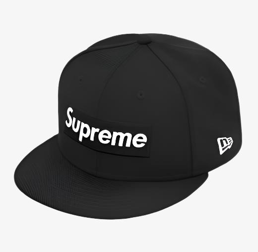 Supreme x New Era Fitted Hat 'World Famous Box Logo' Black (FW20) - SOLE SERIOUSS (1)