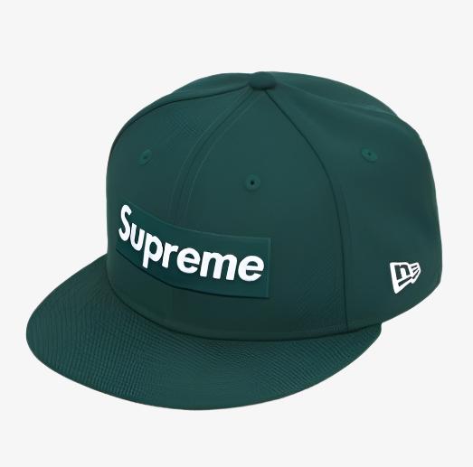 Supreme x New Era Fitted Hat 'World Famous Box Logo' Dark Green (FW20) - SOLE SERIOUSS (1)