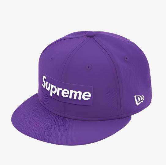 Supreme x New Era Fitted Hat 'World Famous Box Logo' Purple (FW20) - SOLE SERIOUSS (1)