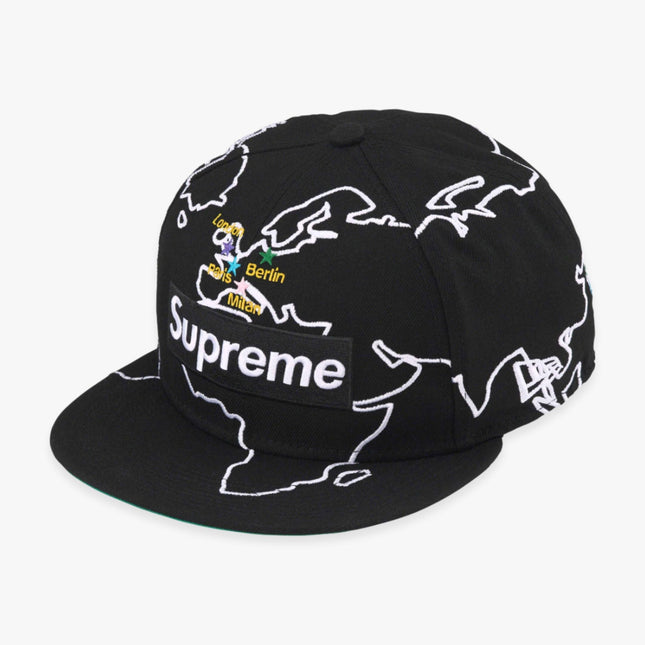 Supreme x New Era Fitted Hat 'Worldwide Box Logo' Black FW23 - SOLE SERIOUSS (1)