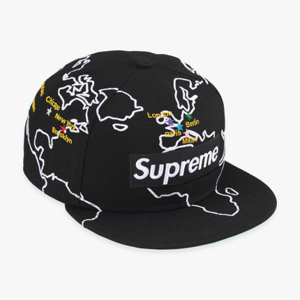 Supreme x New Era Fitted Hat 'Worldwide Box Logo' Black FW23 - SOLE SERIOUSS (2)