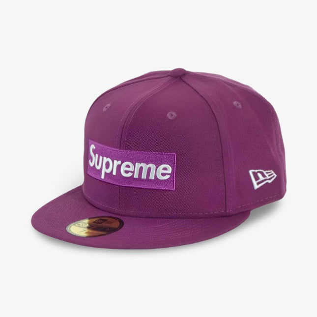 Supreme x New Era Fitted 'No Comp Box Logo' Lavender (FW21) - SOLE SERIOUSS (1)