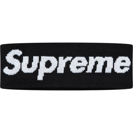 Supreme x New Era Headband 'Big Logo' Black FW18 - SOLE SERIOUSS (1)