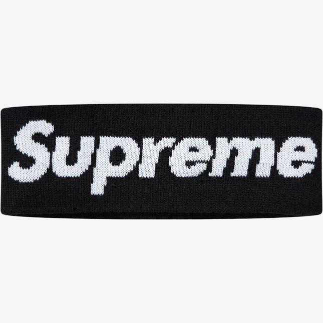 Supreme x New Era Headband 'Big Logo' Black (FW18) - SOLE SERIOUSS (1)