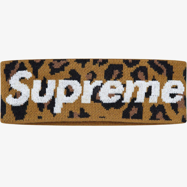 Supreme x New Era Headband 'Big Logo' Leopard (FW18) - SOLE SERIOUSS (1)