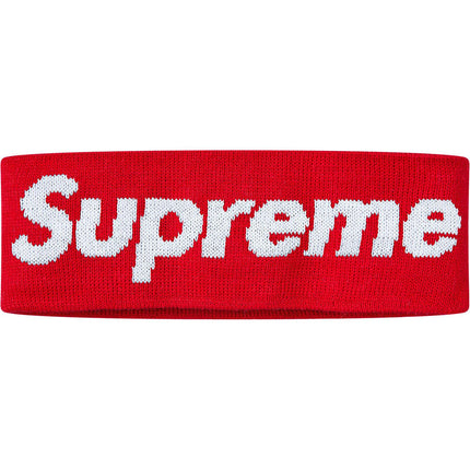 Supreme x New Era Headband 'Big Logo' Red FW18 - SOLE SERIOUSS (1)