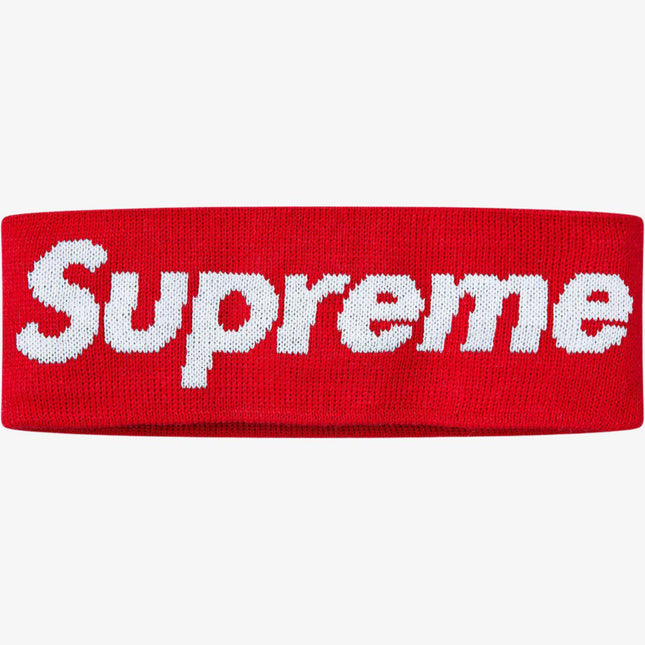 Supreme x New Era Headband 'Big Logo' Red (FW18) - SOLE SERIOUSS (1)