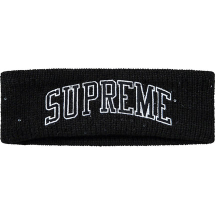 Supreme x New Era Headband 'Sequin Arc Logo' Black FW18 - SOLE SERIOUSS (1)