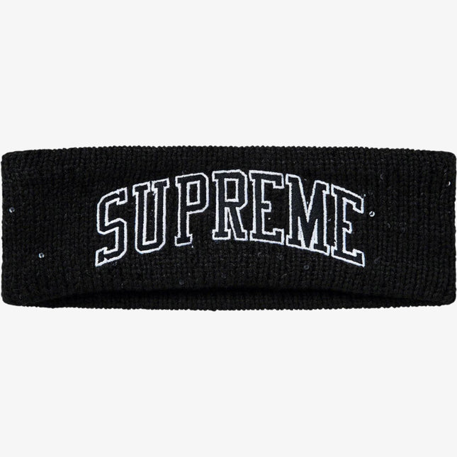 Supreme x New Era Headband 'Sequin Arc Logo' Black (FW18) - SOLE SERIOUSS (1)