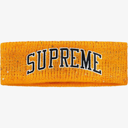 Supreme x New Era Headband 'Sequin Arc Logo' Yellow (FW18) - SOLE SERIOUSS (1)