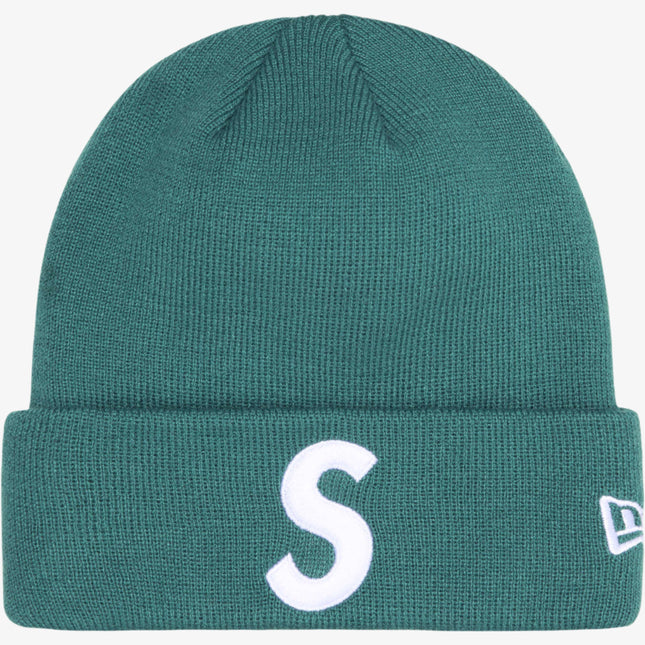 Supreme x New Era 'S Logo' Beanie Pine (FW24) - SOLE SERIOUSS (1)