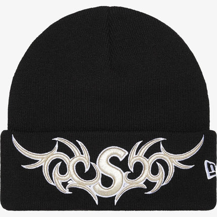 Supreme x New Era 'Tribal S Logo' Beanie Black (FW25) | SOLE SERIOUSS [1]