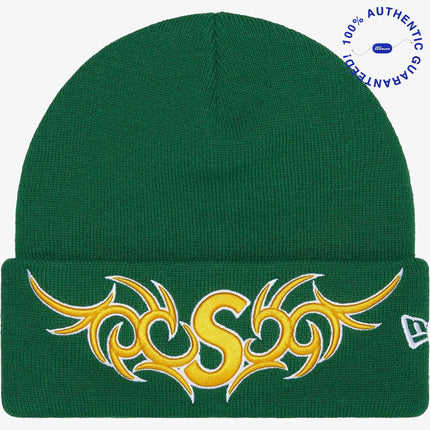 Supreme x New Era 'Tribal S Logo' Beanie Green (FW25) | SOLE SERIOUSS [1]