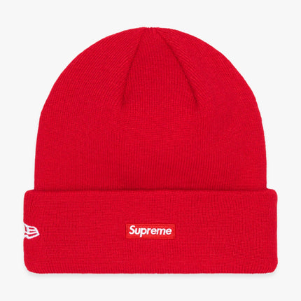 Supreme x New Era Varsity Beanie Red (FW23) - SOLE SERIOUSS (2)