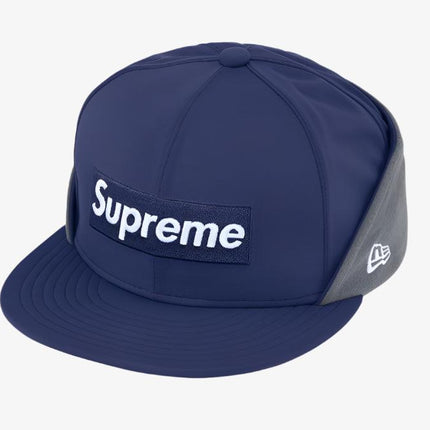 Supreme x New Era WINDSTOPPER Earflap 'Box Logo' Washed Navy (FW20) - SOLE SERIOUSS (1)