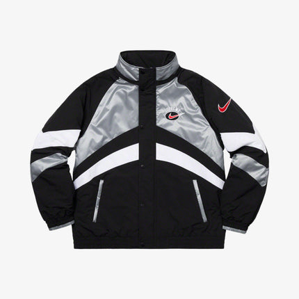 Supreme x Nike Hooded Sport Jacket Silver SS19 - SOLE SERIOUSS (3)