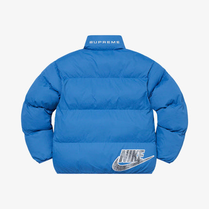 Supreme x Nike Reversible Puffy Jacket Blue SS21 - SOLE SERIOUSS (4)