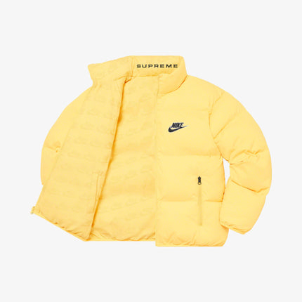 Supreme x Nike Reversible Puffy Jacket Pale Yellow SS21 - SOLE SERIOUSS (3)