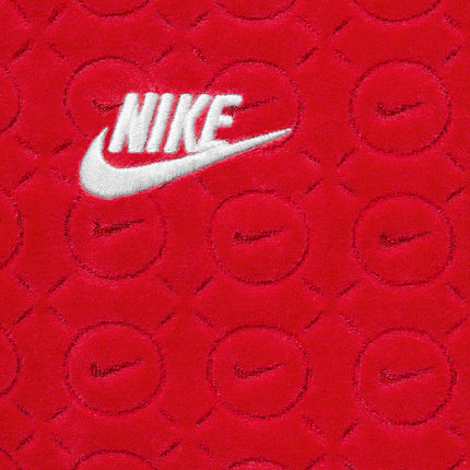 Supreme x Nike Velour Track Jacket Red SS21 - SOLE SERIOUSS (3)