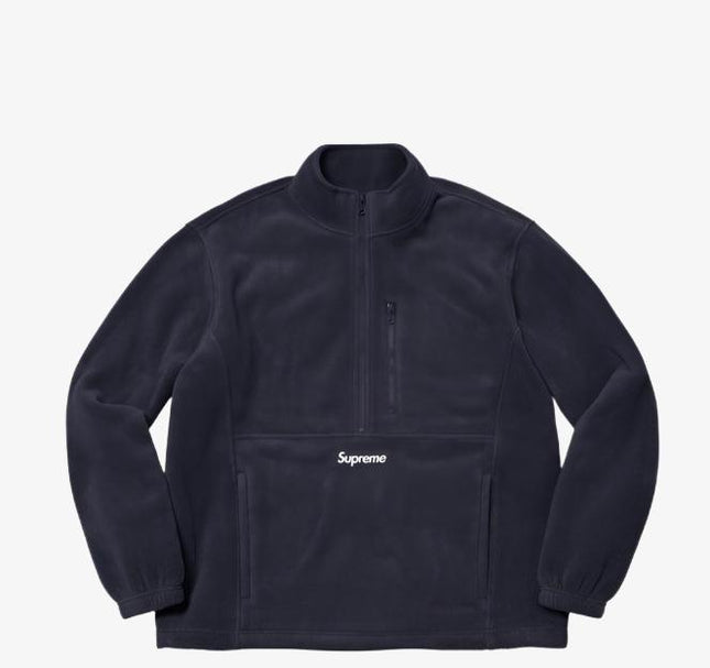 Supreme x Polartec Half Zip Pullover Navy (FW21) - SOLE SERIOUSS (1)