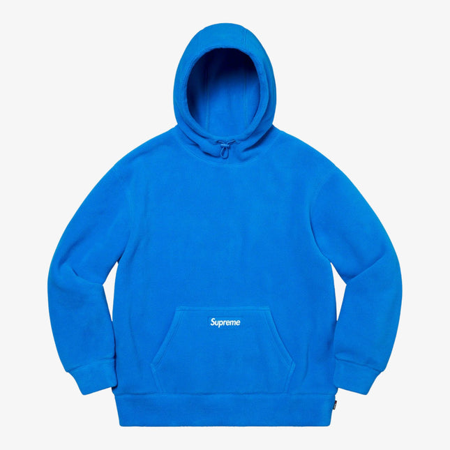 Supreme x Polartec Hooded Sweatshirt Bright Blue (FW20) - SOLE SERIOUSS (1)