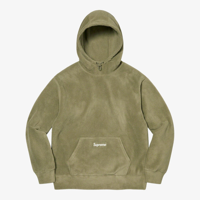 Supreme x Polartec Hooded Sweatshirt Light Olive (FW21) - SOLE SERIOUSS (1)