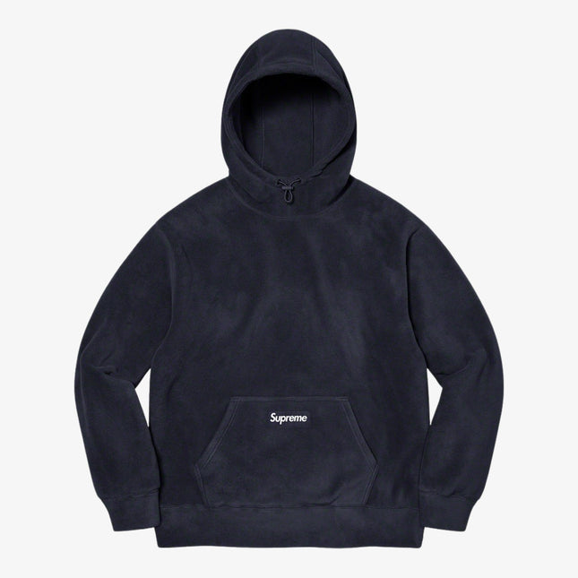 Supreme x Polartec Hooded Sweatshirt Navy (FW21) - SOLE SERIOUSS (1)