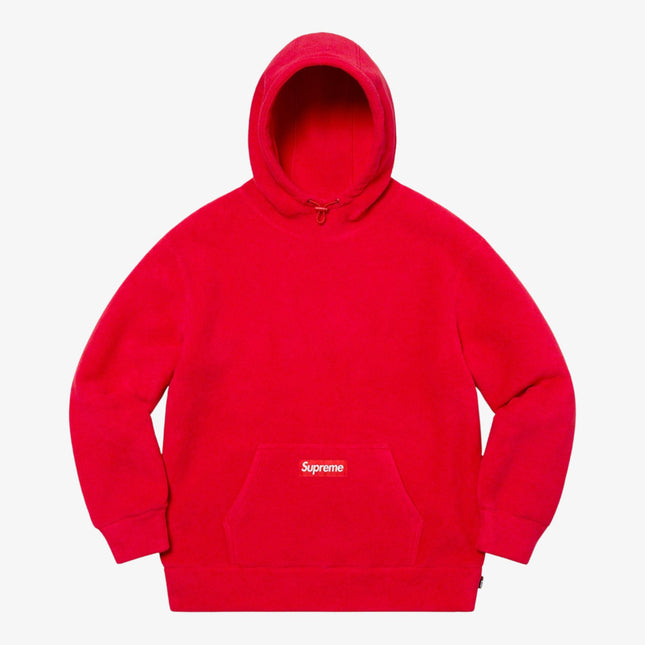 Supreme x Polartec Hooded Sweatshirt Red (FW20) - SOLE SERIOUSS (1)