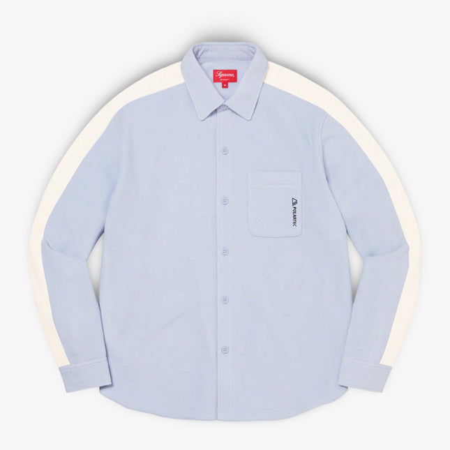 Supreme x Polartec Shirt Light Blue (FW21) - SOLE SERIOUSS (1)