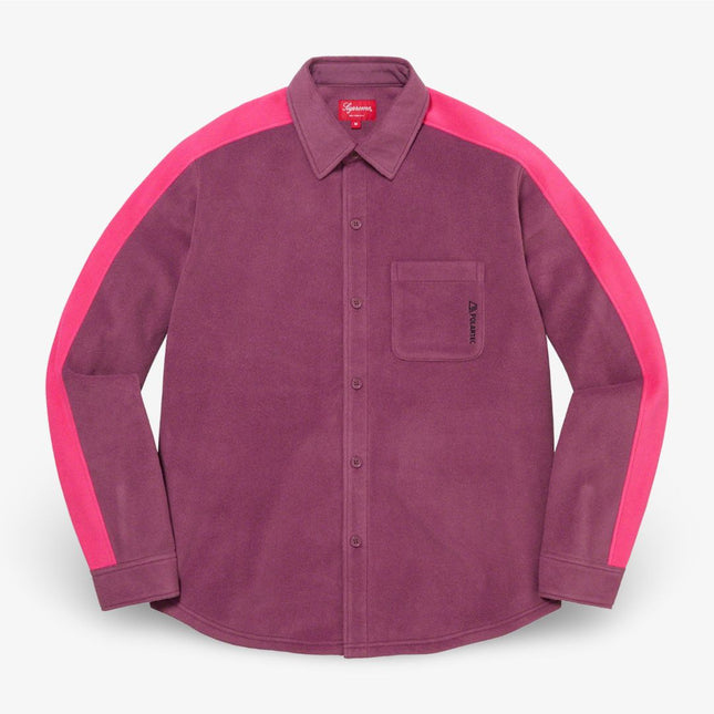 Supreme x Polartec Shirt Light Plum (FW21) - SOLE SERIOUSS (1)