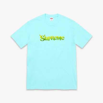 Supreme x Shrek Tee Turquoise (FW21) - SOLE SERIOUSS (1)