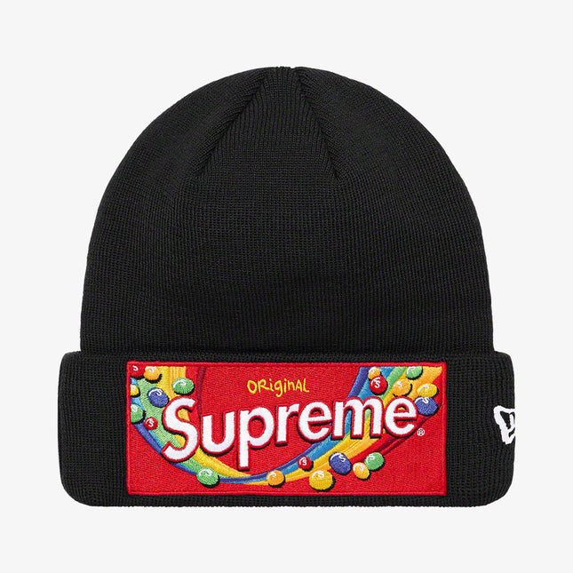 Supreme x Skittles x New Era Beanie Black (FW21) - SOLE SERIOUSS (1)