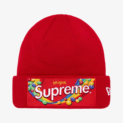 Supreme x Skittles x New Era Beanie Red (FW21) - SOLE SERIOUSS (1)