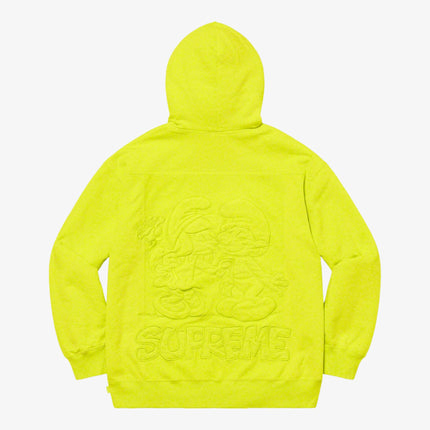 Supreme x Smurfs Hooded Sweatshirt Acid Green FW20 - SOLE SERIOUSS (2)