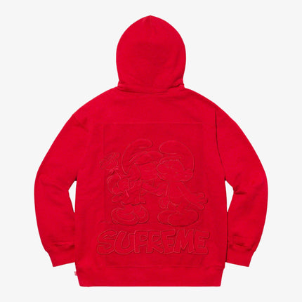 Supreme x Smurfs Hooded Sweatshirt Red (FW20) - SOLE SERIOUSS (2)