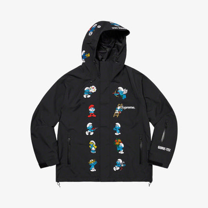 Supreme x Smurfs x GORE-TEX Shell Jacket Black (FW20) - SOLE SERIOUSS (3)