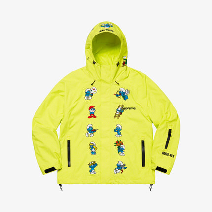 Supreme x Smurfs x GORE-TEX Shell Jacket Bright Yellow (FW20) - SOLE SERIOUSS (1)