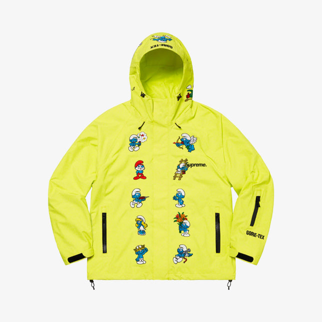 Supreme x Smurfs x GORE-TEX Shell Jacket Bright Yellow FW20 - SOLE SERIOUSS (1)