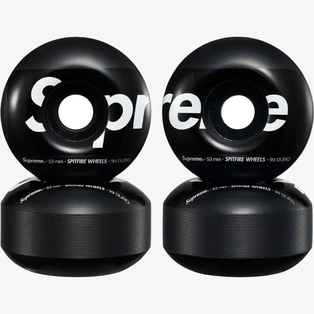 Supreme x Spitfire Shop Wheels Black (Set of 4) (FW24) - SOLE SERIOUSS (1)